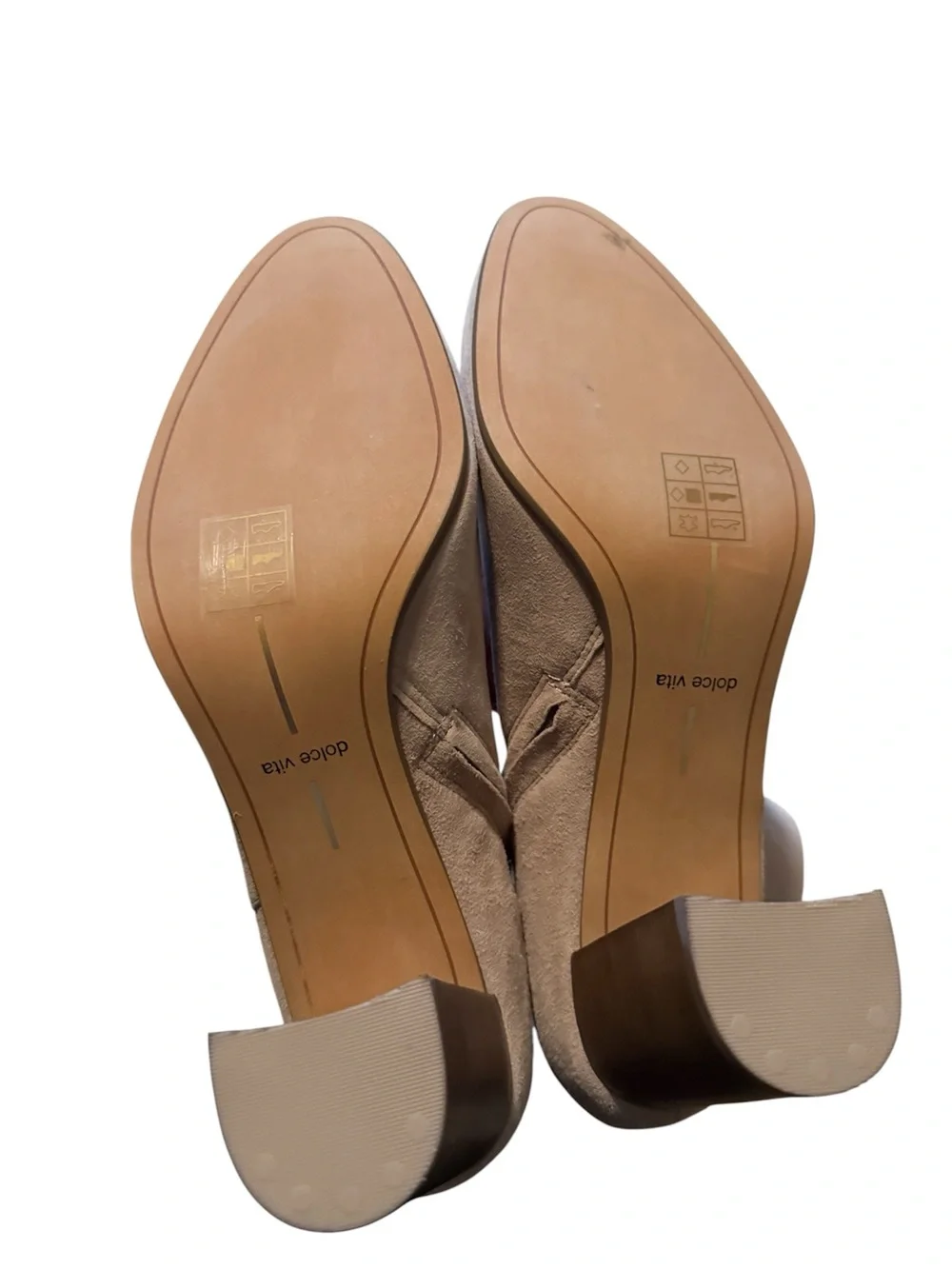 Dolce Vita Suzy Taupe Suede Zip Up Ankle Block Heel Chelsea Booties NWT